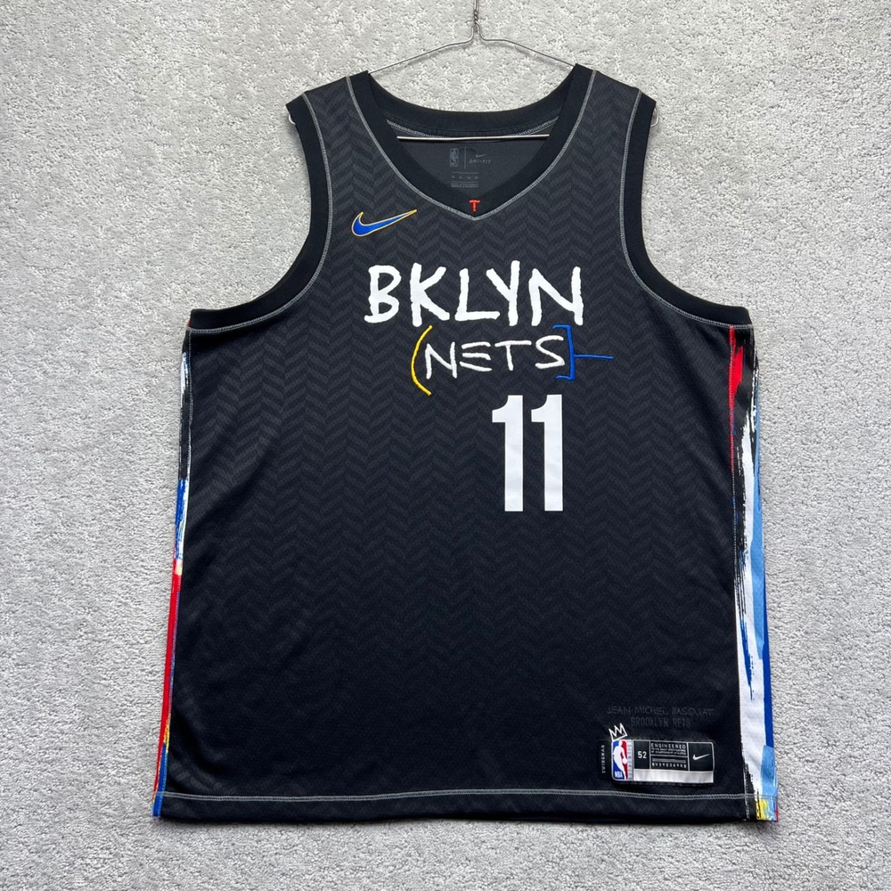 Nike Brooklyn Nets‎ Basketball Jersey XL Swingman Kyrie Irving 11 Basquiat City